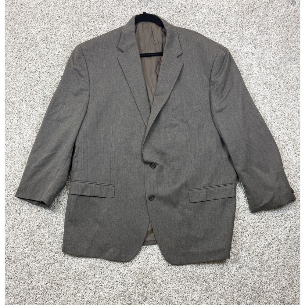 Lauren Ralph Lauren Mens 50R Gray 100% Wool Blazer Sport Coat 2 Button Jacket